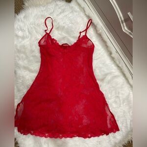 Special Edition Victoria's Secret Vibrant Red Lace Slip